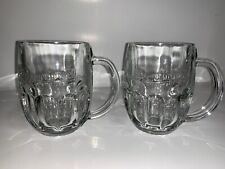 Pilsner Urquell Glass Beer Mugs .3 liter Set of 2 Brand New RARE picture