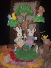 Easter jubilee bunnies swinging picture