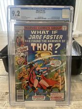 WHAT IF? # 10 CGC 9.2 1978 MARVEL 1ST JANE FOSTER AS THOR NEWSTAND picture