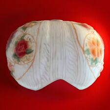 Antique ? Pairpoint ? Meyda? Reverse Painted Puffy Roses Glass Lamp Shade picture