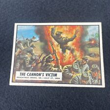 1962 Topps Civil War News Card #72 THE CANNON'S VICTIM Vintage 60s Trading Cards picture