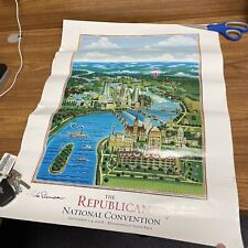 2008 Republican National Convention Tim Zeltner Poster Signed Chair Mike Duncan picture