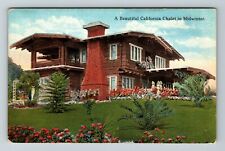 California Chalet In Midwinter Vintage Souvenir Postcard picture