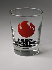 Vintage 1982 World's Fair Whiskey Shot Glass Bar Ware Souvenir picture