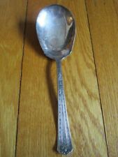 Silverplate Large Serving Spoon Fruit Server Shell Florence National Silver Co picture