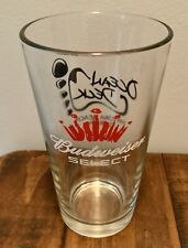 BUDWEISER Select Pint Glass 16oz Beer Bar Man Cave Collectible Daytona Florida picture