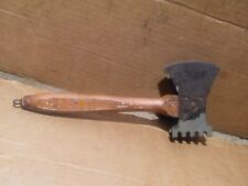 Vintage Meat Tenderizer Cleaver Axe Wood Handle Kitchen Tool M. H. Tyler Mfg. Co picture