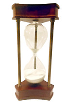 Vintage 14.5” Decorative 60 Minute Composite Resin Hourglass Sand Timer picture