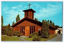 c1960 Blessed Sacrament Church Wood Exterior Stowe Vermont VT Vintage Postcard picture