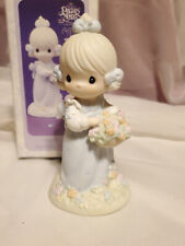 Precious Moments Figurine Take Time To Smell The Flowers 524387 w/ Box VTG 1994 picture