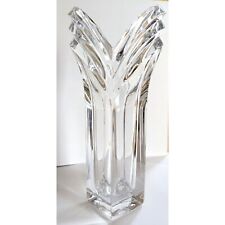 Vtg Mikasa Lead Crystal Art Deco Vase 8