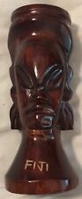 Vintage Carved Wood Fiji Figure Figurine Man 6-3/8