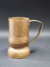 Heavy Hammered Copper Mug Hand Made Concave Bottom picture