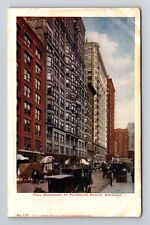 Chicago IL-Illinois, Tall Buildings, Plymouth Place Vintage Souvenir Postcard picture
