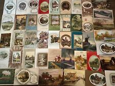 Lot of 60 Antique Greetings Postcards with Cottage & Various Scenes Scenic-h881 picture