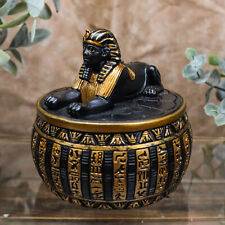 Egyptian Guardian Androsphinx Jewelry Box Statue Classical Egypt Monument Sphinx picture