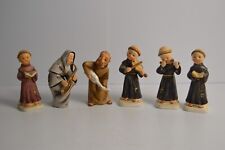 6 Vintage Monks & Nuns Musical Instruments MCM Napco Ceramic Figurines Religious picture