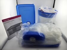 NEW TUPPERWARE FREEZER SMART CONTAINER SET OF 14 PCS BLUE picture