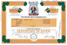 Samuel Adams Brewing - Stock Certificate - Breweries & Distilleries picture