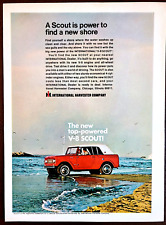 1967 Red International V-8 Scout Vintage Print Ad picture