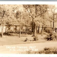 c1930s Onamia, MN RPPC Indian Trading Post Mille Lacs Lake Real Photo PC A97 picture