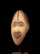 AFRICAN Vintage Hand Carved Antique collected Fang mask- 2784 picture