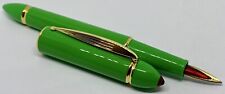 Rare Vintage Green KENZO Paris Design Fountain Pen- F Fine Nib- France- picture