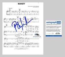 BARRY MANILOW AUTOGRAPH SIGNED SHEET MUSIC 8X10 PHOTO MANDY ACOA picture