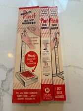 3) Vintage Pin-It Skirt Markers ORIGINAL BOX Ruler ORCO Lot Sew Hem Collectibles picture