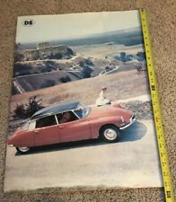 Rare Citroen ID DS Car Club POSTER 1950's 60's ? Nederland International 23 x 17 picture