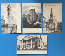 Lot of 4 Vintage Postcards New York City SKYSCRAPER Buildings NYC NY picture