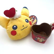 Pokemon Center Chocolate Mug & Pouch Set Pikachu Heart cute  Japan limited 2024 picture