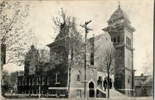 1909. FIRST EVANGELICAL CHURCH. ELKHART, IND. POSTCARD v3 picture