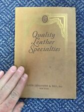 Quality Leather Specialties Louis Lefkowitz & Bro., Inc Catalog 1905 Leather  picture