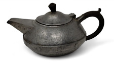 Antique Hammered Craftsman Pewter Teapot Sugar Creamer Set Sheffield England picture