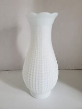 VINTAGE Milk Glass Chimney for Oil Lamp 10 Inches Tall picture