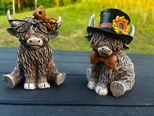 HIGHLAND COWS FOR FALL/AUTUMN HOBBY LOBBY SET OF 2  picture