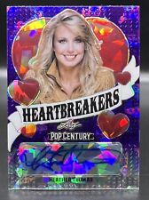 Heather Thomas Auto 2020 Leaf Pop Century Heartbreakers Purple Crystals /7 SSP picture