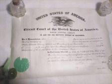 1899 Fed. Court doc, Atty Acceptance, So Cal, Ephemera treasure picture