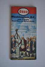 Vintage Esso Map Washington DC and Vicinity Road Map / Visitor’s Guide 1952 picture