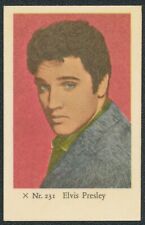 1958 ELVIS PRESLEY TV & MUSIC STARS DUTCH GUM CARD X #231 NM picture