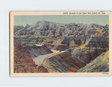 Postcard Erosion of the Ages Badlands South Dakota USA picture