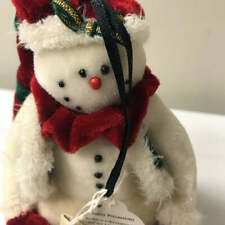 HC Accents Donald Snowdrift Plush Snowman Ornament 2000 picture