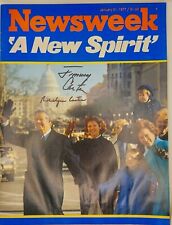 President Jimmy Carter First Lady Rosalynn Carter Signed Newsweek Magazine picture