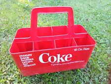Vintage Coca Cola (Coke) 8 16 Oz. Bottle Rack / Carry Caddie picture