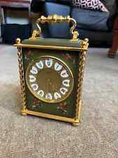 Le Castel Carriage Clock * Swiss Made  * Hand Painted   picture
