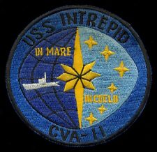 USN USS INTREPID CVA-11 Aircraft Carrier Military Patch N-3 picture