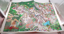 VTG 1989 DollyWood Pigeon Forge Tenn Souvenir Map Citigraph Theme Park 34
