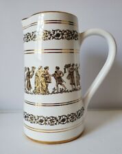 Vintage Greek Neofitou Keramik 24k Gold Ceramic Pottery Pitcher or Vase  picture