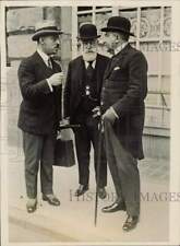 1922 Press Photo Finance Agents From Belgium: Beselmans, Philippson & Delacroix picture